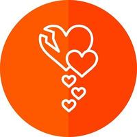 Broken Heart Vector Icon Design