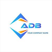 ADB abstract technology logo design on white background. ADB creative initials letter logo concept. vector