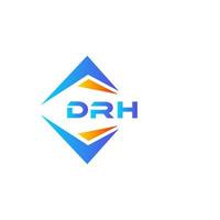 DRH abstract technology logo design on white background. DRH creative initials letter logo concept. vector