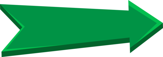 vert La Flèche plat icône, affaires concept, infographie signe png