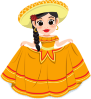 cinco de mayo - mai 5, fédéral vacances dans Mexique. cinco de mayo bannière et affiche conception avec mariachi danseurs dessin animé personnage png