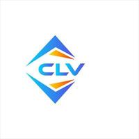 clv resumen tecnología logo diseño en blanco antecedentes. clv creativo iniciales letra logo concepto. vector