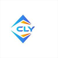 cly resumen tecnología logo diseño en blanco antecedentes. cly creativo iniciales letra logo concepto. vector