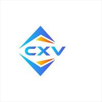 cxv resumen tecnología logo diseño en blanco antecedentes. cxv creativo iniciales letra logo concepto. vector