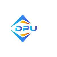 DPU abstract technology logo design on white background. DPU creative initials letter logo concept. vector