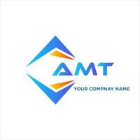 AMT abstract technology logo design on white background. AMT creative initials letter logo concept. vector