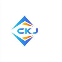 CKJ abstract technology logo design on white background. CKJ creative initials letter logo concept. vector