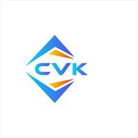 CVK resumen tecnología logo diseño en blanco antecedentes. CVK creativo iniciales letra logo concepto. vector