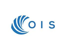 OIS letter logo design on white background. OIS creative circle letter logo concept. OIS letter design. vector