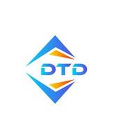 DTD abstract technology logo design on white background. DTD creative initials letter logo concept. vector