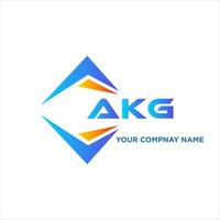 AKG abstract technology logo design on white background. AKG creative initials letter logo concept. vector