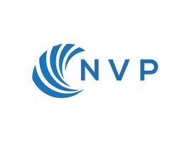 NVP letter design.NVP letter logo design on white background. NVP creative circle letter logo concept. NVP letter design. vector