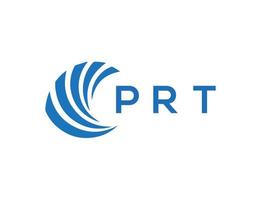 PRT letter logo design on white background. PRT creative circle letter logo concept. PRT letter design. vector
