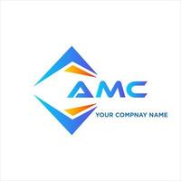 amc resumen tecnología logo diseño en blanco antecedentes. amc creativo iniciales letra logo concepto. vector