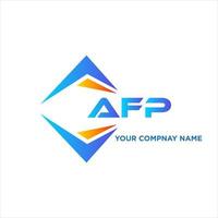 afp resumen tecnología logo diseño en blanco antecedentes. afp creativo iniciales letra logo concepto. vector