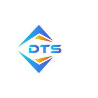 DTS abstract technology logo design on white background. DTS creative initials letter logo concept. vector