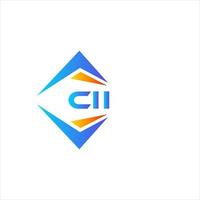 CII abstract technology logo design on white background. CII creative initials letter logo concept. vector