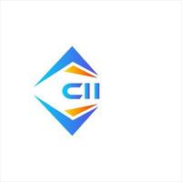 CII abstract technology logo design on white background. CII creative initials letter logo concept. vector