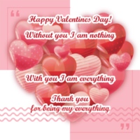 valetines day love romance post social share hearts quote png