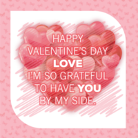 valetines day love romance post social share hearts quote png