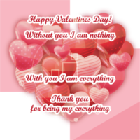 valetines day love romance post social share hearts quote png