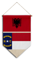 bandera país colgando tela Albania png