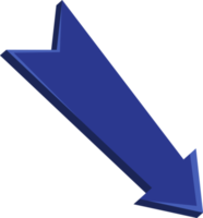 azul flecha plano icono, negocio concepto, infografía firmar png