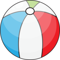 Beach Ball Flat Icon Design png