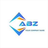 abz resumen tecnología logo diseño en blanco antecedentes. abz creativo iniciales letra logo concepto. vector