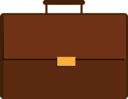 Leather bag men flat icon png