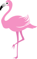 rosado famingo pájaro plano icono diseño png