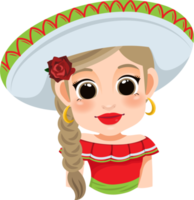 Cinco de Mayo - May 5, federal holiday in Mexico. Cinco de Mayo banner and poster design with mariachi dancers cartoon character png