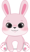 rose lapin dessin animé personnage png