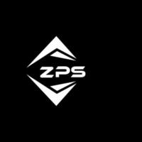 ZPS abstract technology logo design on Black background. ZPS creative initials letter logo concept. vector