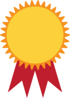 Award badge template blank rosette decorative label flat icon png