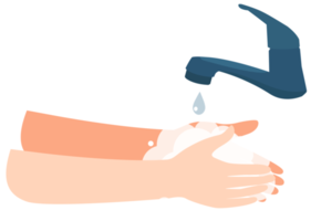 laver une main plat icône png