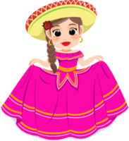 cinco de mayo - Maj 5, statlig Semester i Mexiko. cinco de mayo baner och affisch design med mariachi dansare tecknad serie karaktär png