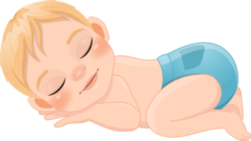 Baby Boy Sleeping Cartoon Character png