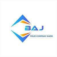 BAJ abstract technology logo design on white background. BAJ creative initials letter logo concept. vector