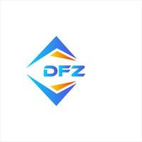 DFZ resumen tecnología logo diseño en blanco antecedentes. DFZ creativo iniciales letra logo concepto. vector