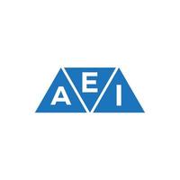 EAI triangle shape logo design on white background. EAI creative initials letter logo concept. vector
