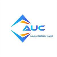 AUC abstract technology logo design on white background. AUC creative initials letter logo concept. vector