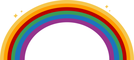 Regenbogen eben Symbol Design png