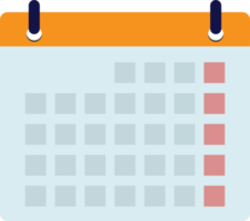 calendario plano icono png