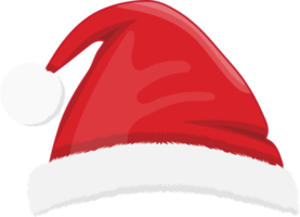 Christmas hat or Santa hat in new year holiday cartoon design png