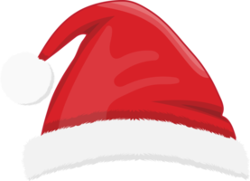 Navidad sombrero o Papa Noel sombrero en nuevo año fiesta dibujos animados diseño png