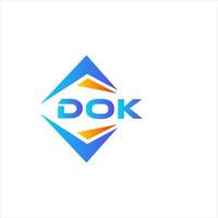 DOK abstract technology logo design on white background. DOK creative initials letter logo concept. vector