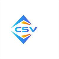 CSV abstract technology logo design on white background. CSV creative initials letter logo concept. vector