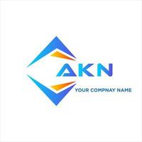 AKN abstract technology logo design on white background. AKN creative initials letter logo concept. vector