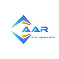 AAR abstract technology logo design on white background. AAR creative initials letter logo concept. vector